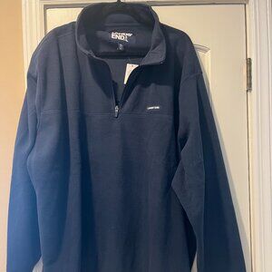 Mens Land's End fleece quarter zip